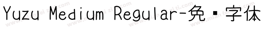 Yuzu Medium Regular字体转换
